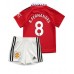 Billige Manchester United Bruno Fernandes #8 Hjemmetrøye Barn 2022-23 Kortermet (+ korte bukser)